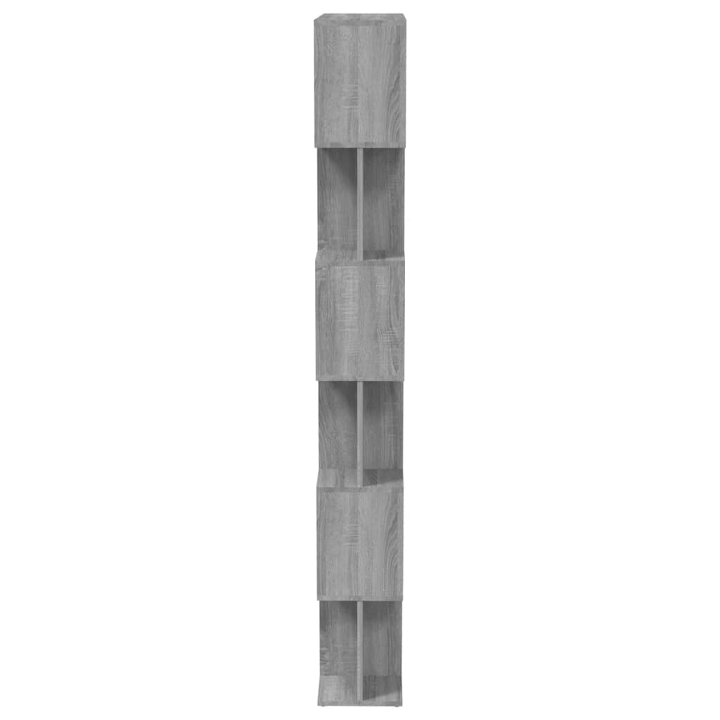 Bibliothèque/Cloison Sonoma gris 80x24x192 cm Bois d'ingénierie - XIOS