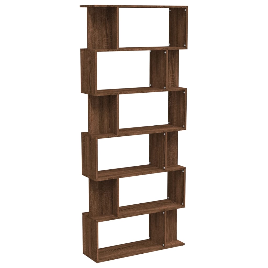 Bibliothèque/Cloison Chêne marron 80x24x192cm Bois d'ingénierie - XIOS