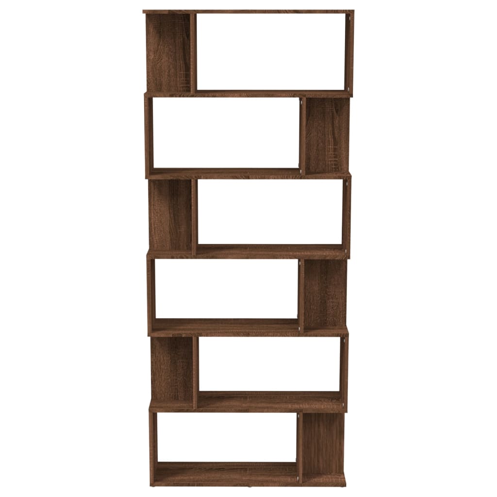 Bibliothèque/Cloison Chêne marron 80x24x192cm Bois d'ingénierie - XIOS
