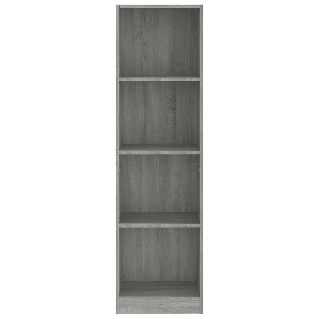 Bibliothèque 4 niveaux Sonoma gris 40x24x143 cm - XIOS
