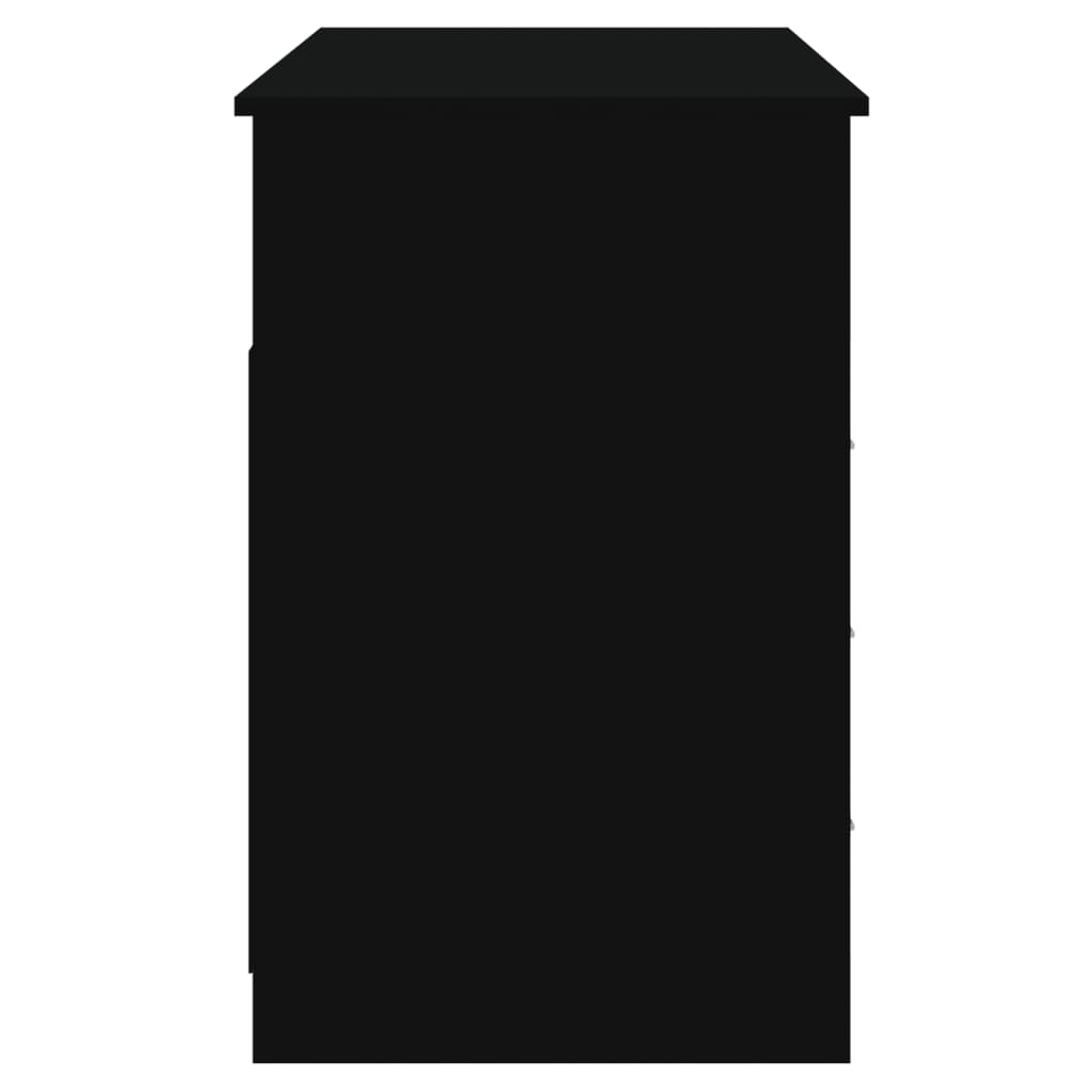 Bureau avec tiroirs Noir 102x50x76 cm Bois d'ingénierie - XIOS