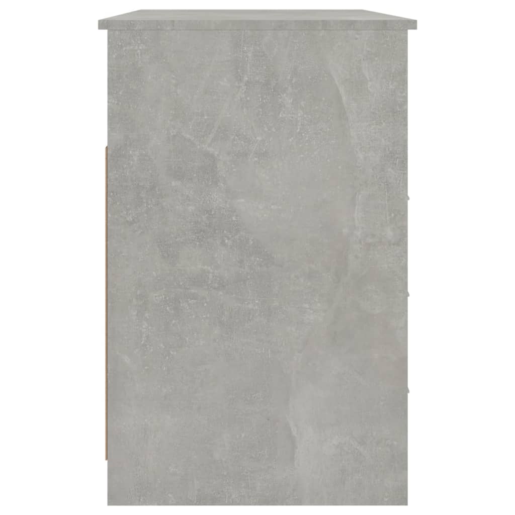 Bureau avec tiroirs Gris béton 102x50x76 cm Bois d'ingénierie Bureaux vidaXL