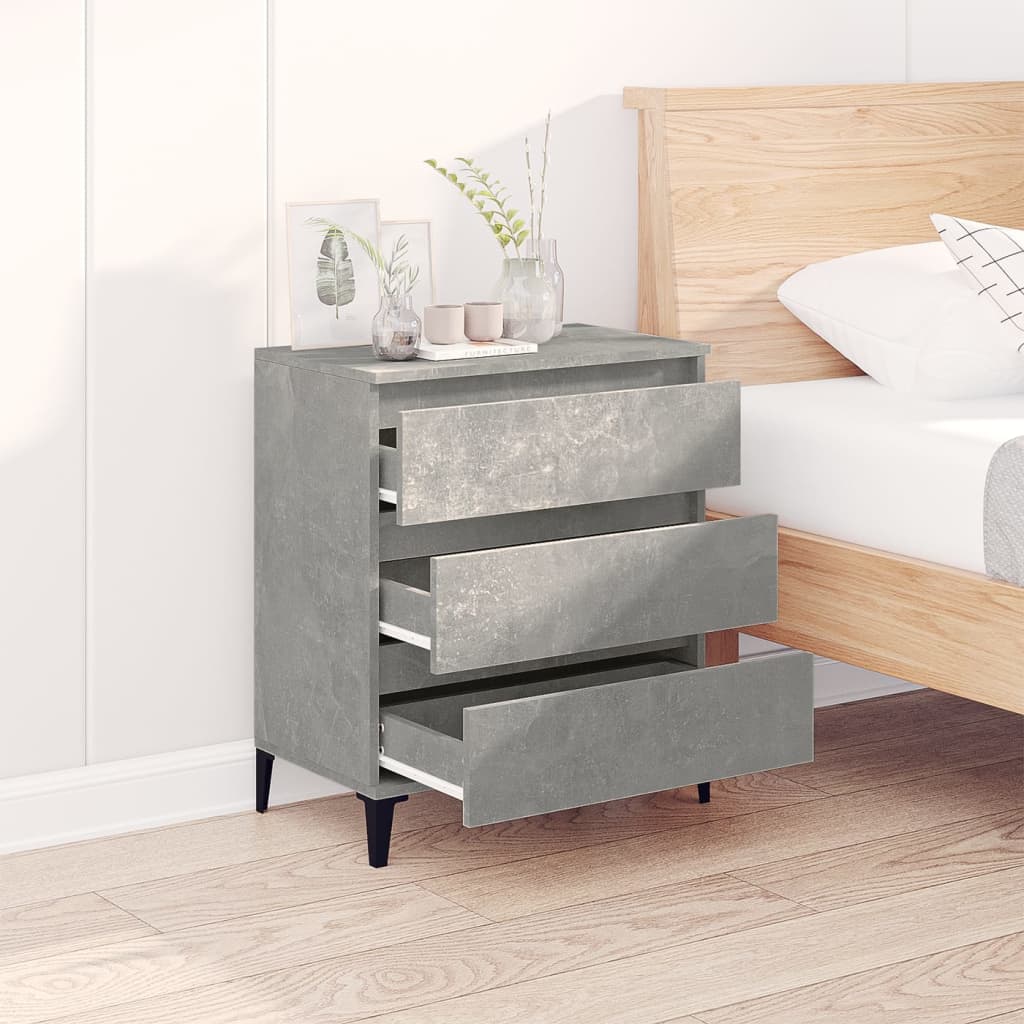 Buffet Gris béton 60x35x70 cm Bois d'ingénierie - XIOS