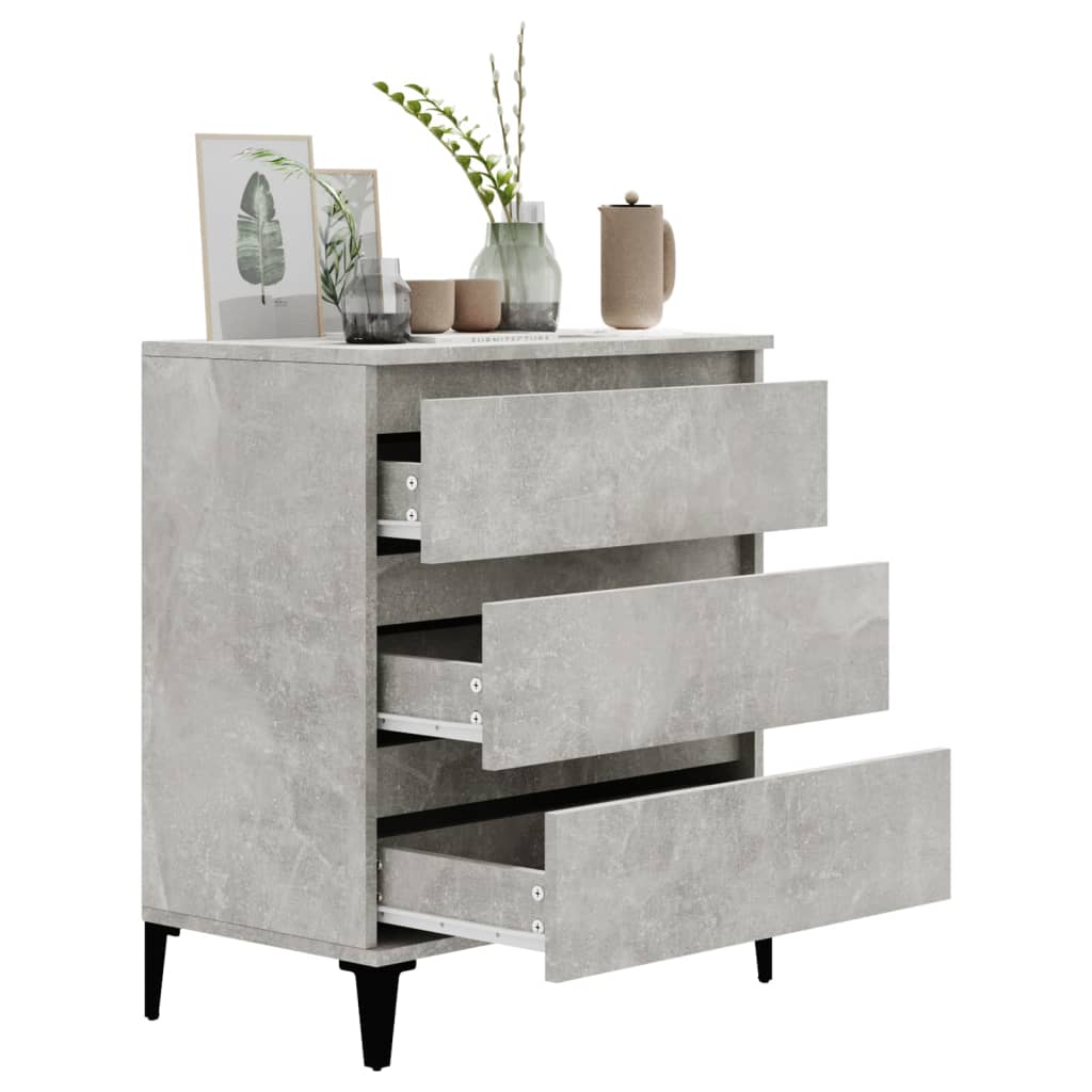 Buffet Gris béton 60x35x70 cm Bois d'ingénierie - XIOS