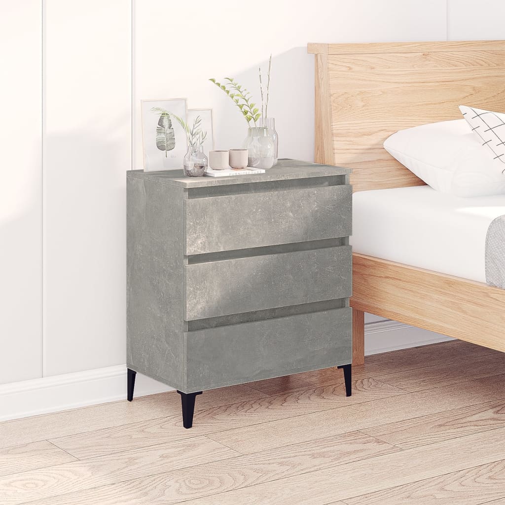 Buffet Gris béton 60x35x70 cm Bois d'ingénierie - XIOS