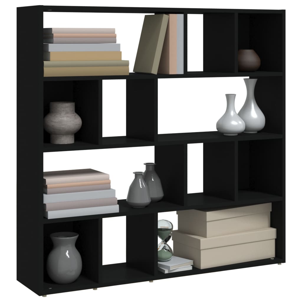 Bibliothèque/Cloison de séparation Noir 105x24x102 cm - XIOS