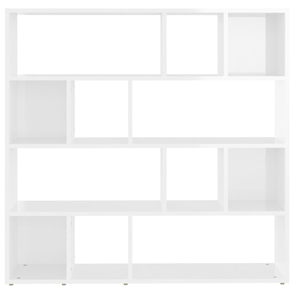 Bibliothèque/Séparateur de pièce Blanc brillant 105x24x102 cm - XIOS