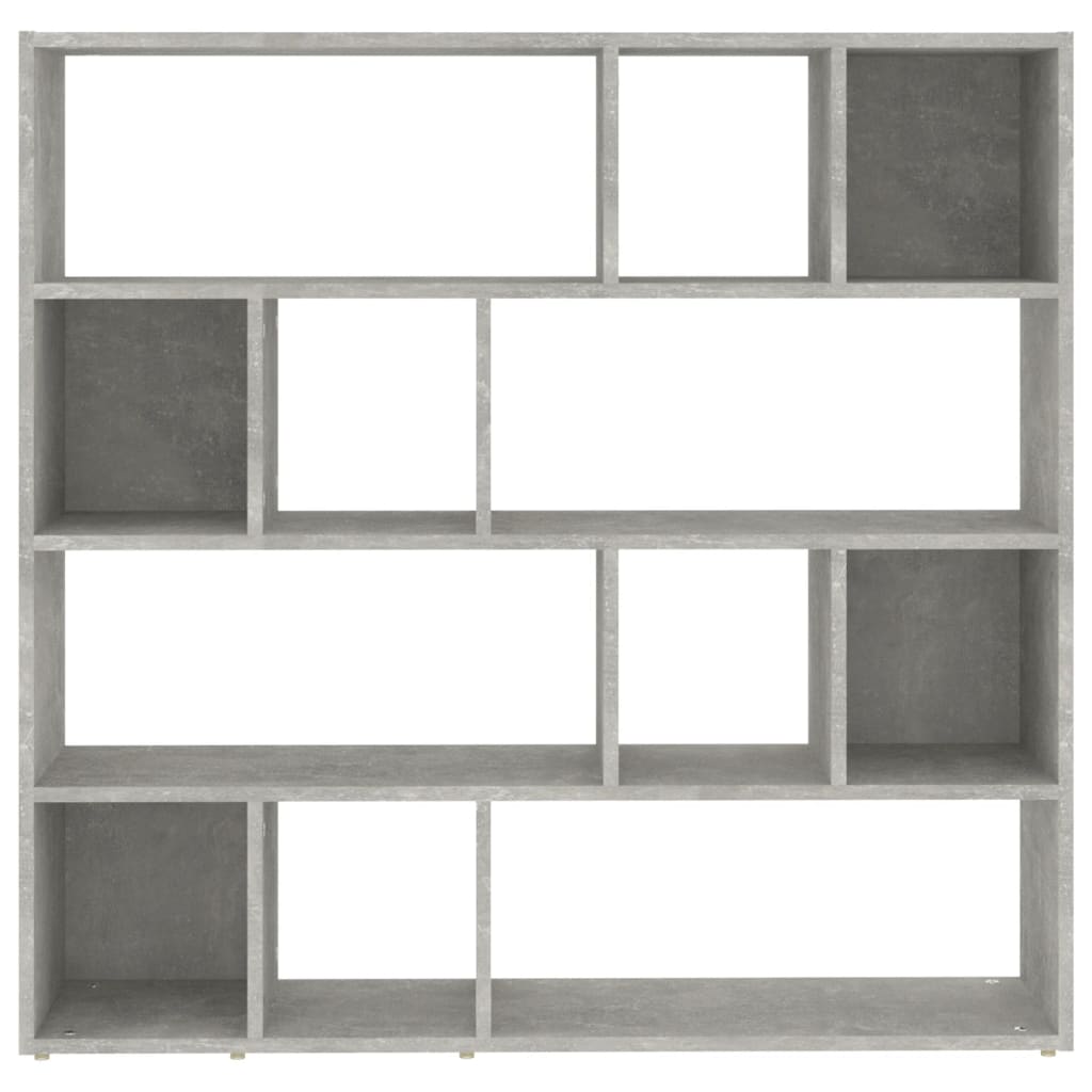 Bibliothèque/Séparateur de pièce Gris béton 105x24x102 cm - XIOS