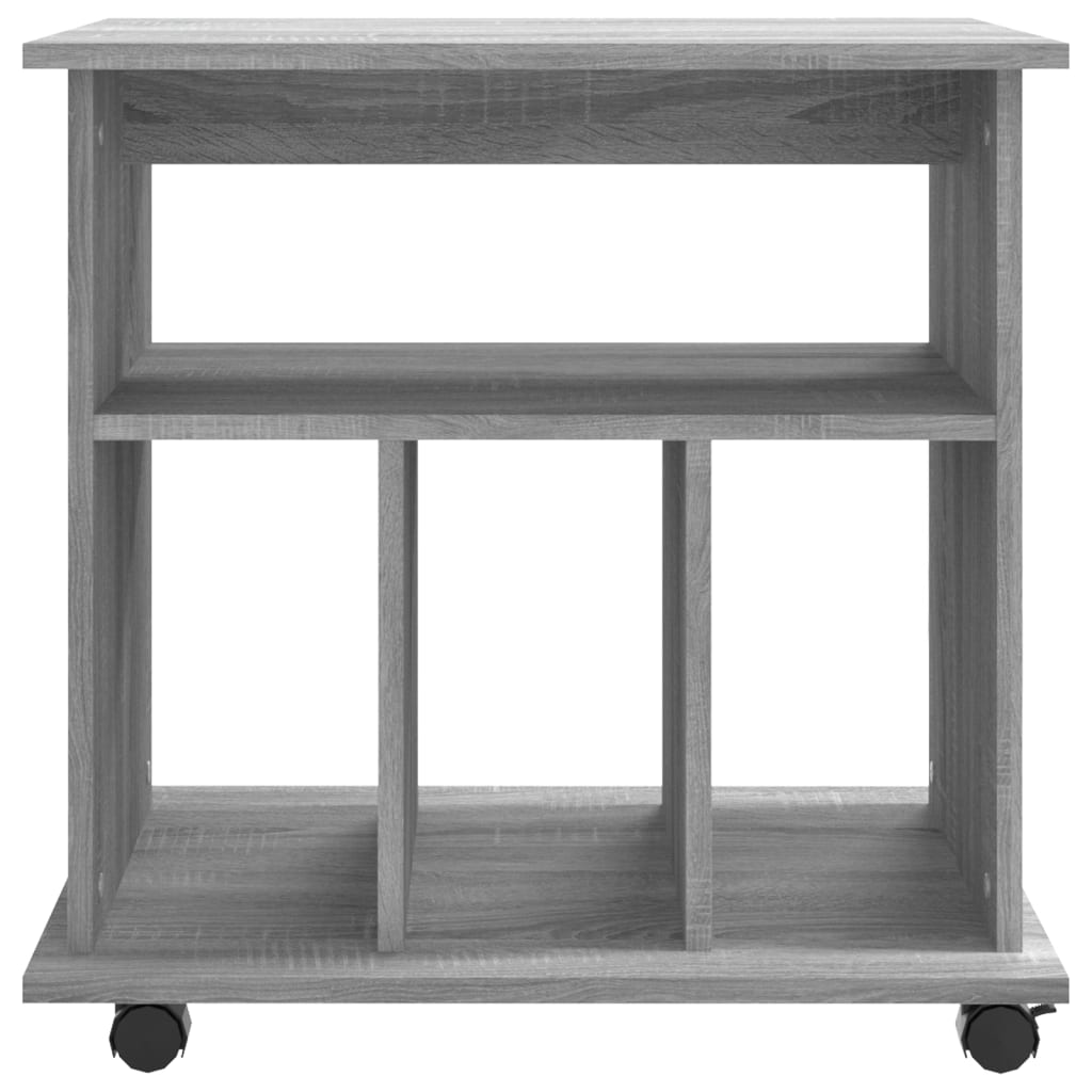 Armoire roulante Sonoma gris 60x45x60 cm Bois d'ingénierie