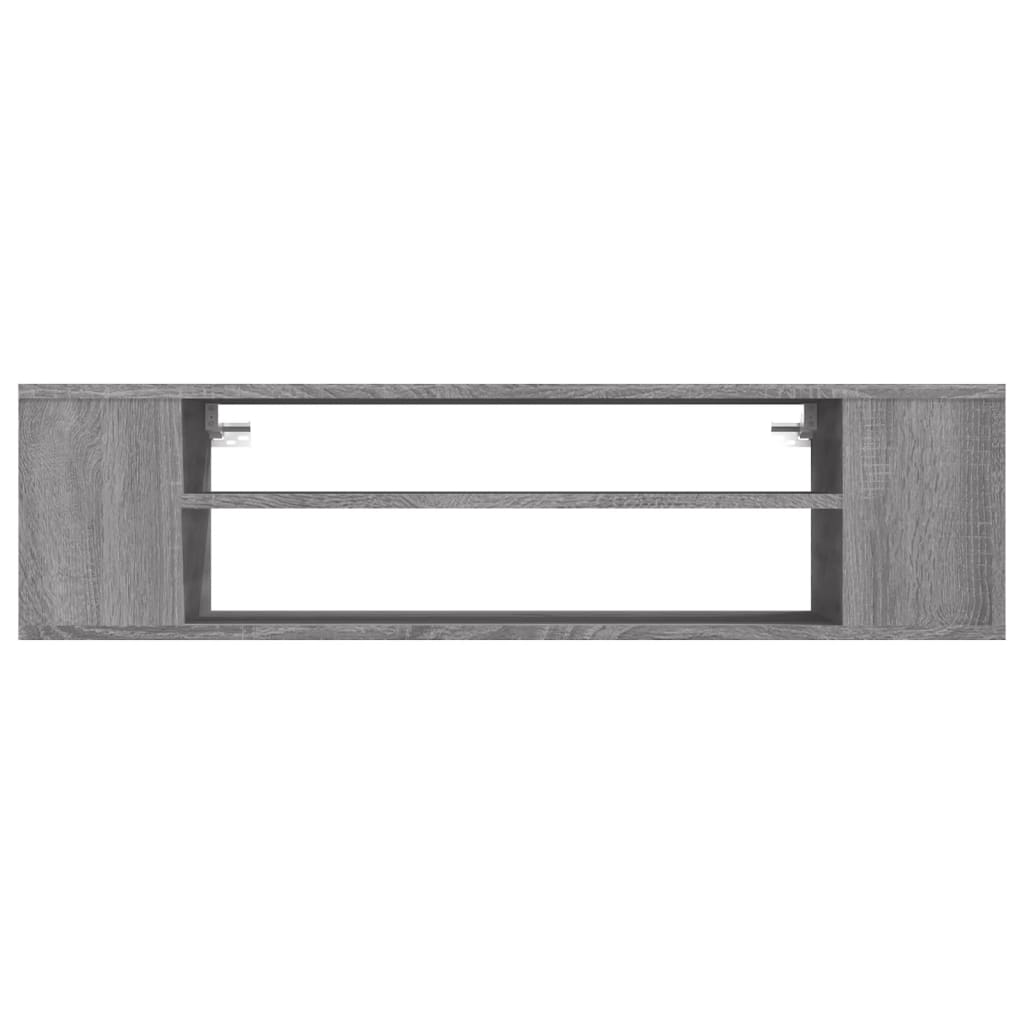 Armoire TV suspendue Sonoma gris 100x30x26,5 cm Bois Ingénierie - XIOS