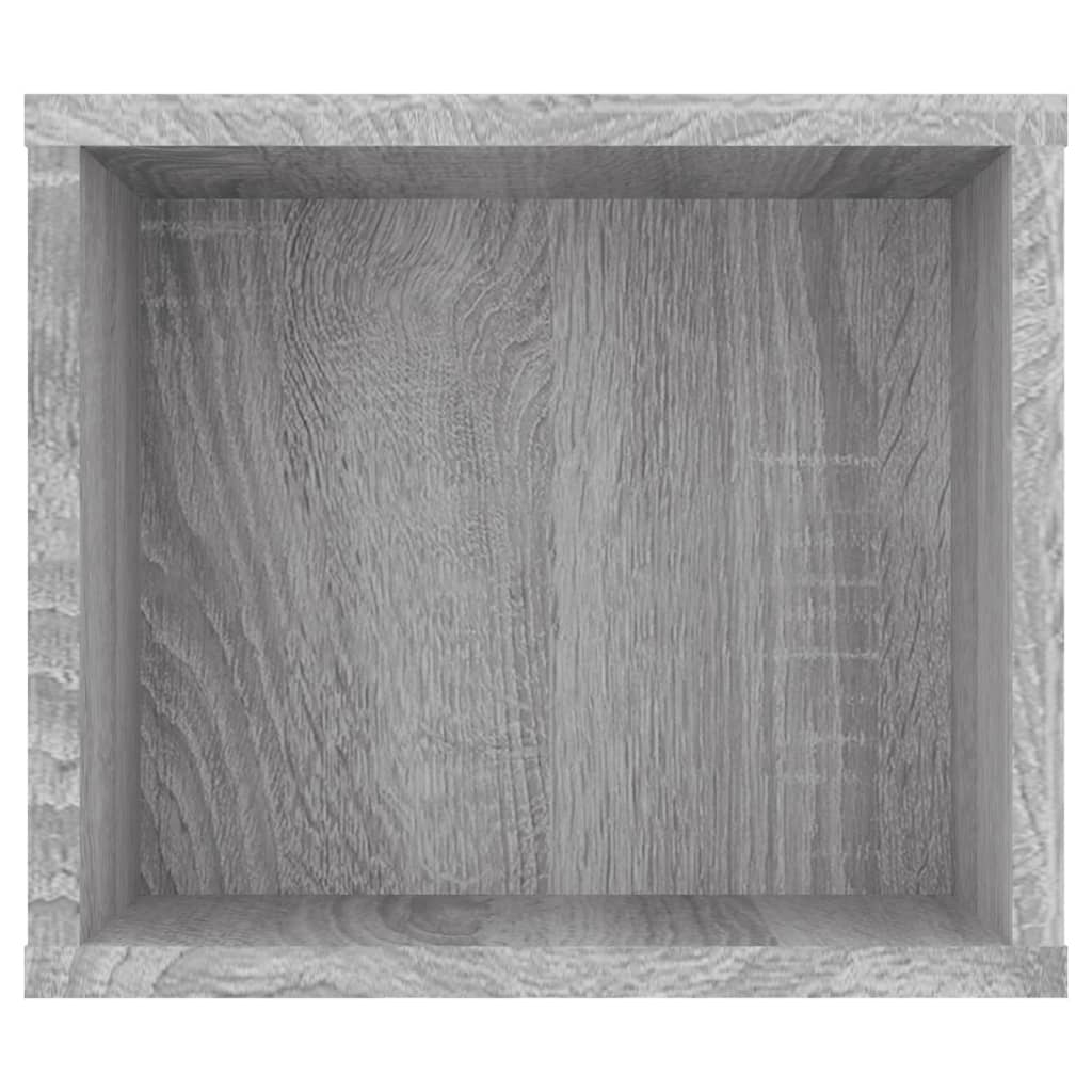 Armoire TV suspendue Sonoma gris 100x30x26,5 cm Bois Ingénierie - XIOS