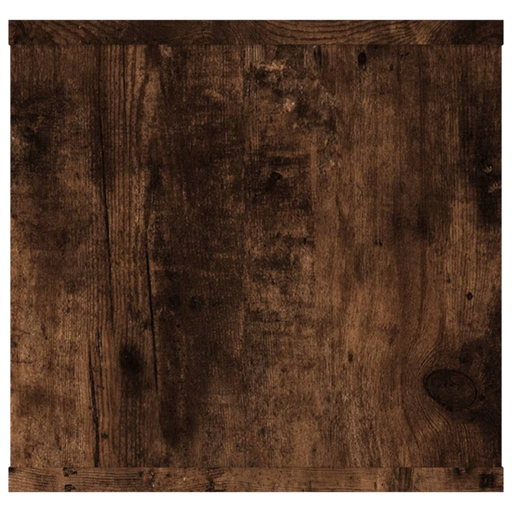 Étagère murale chêne fumé 102x30x29 cm bois d'ingénierie - XIOS