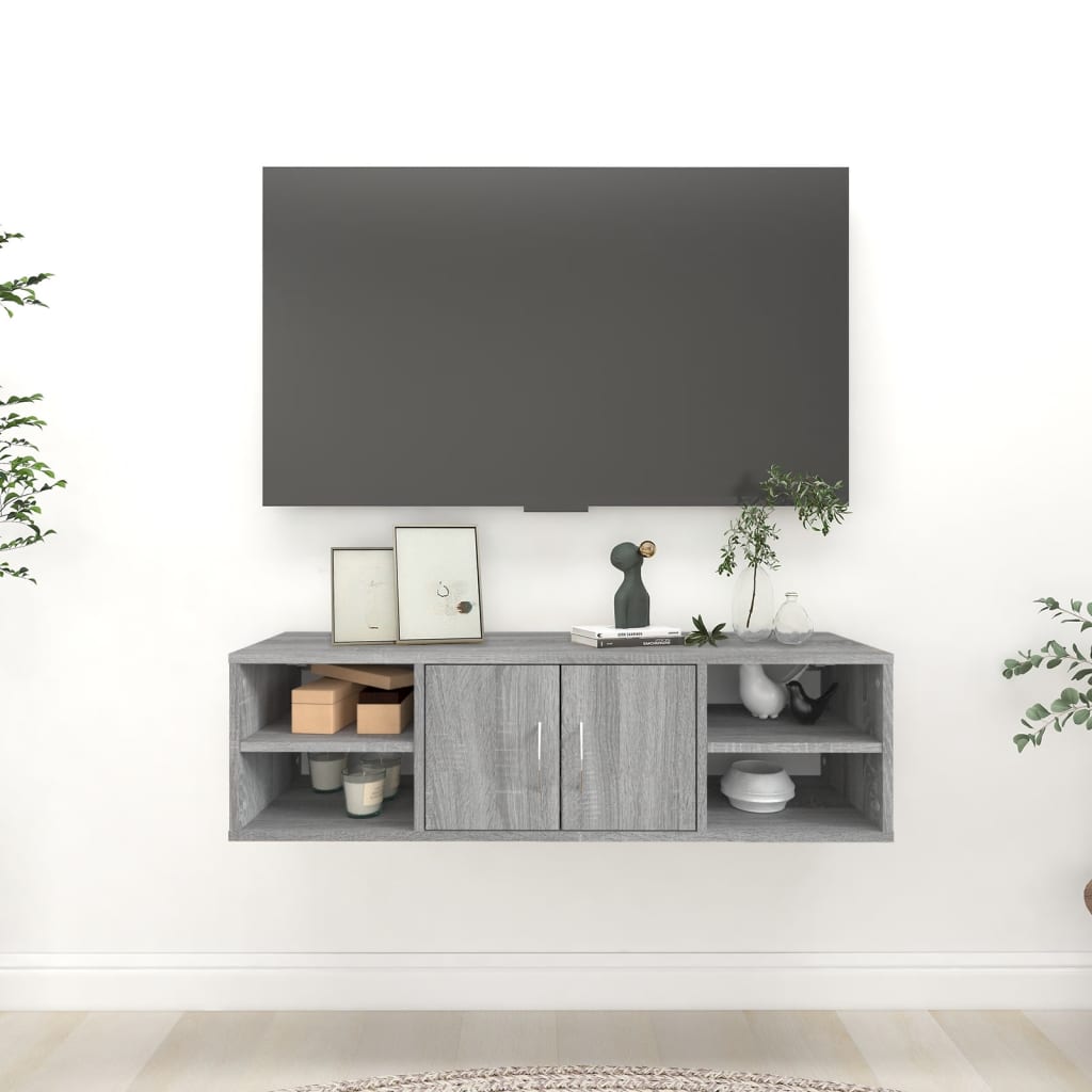 Étagère murale Sonoma gris 102x30x29 cm Bois ingénierie - XIOS