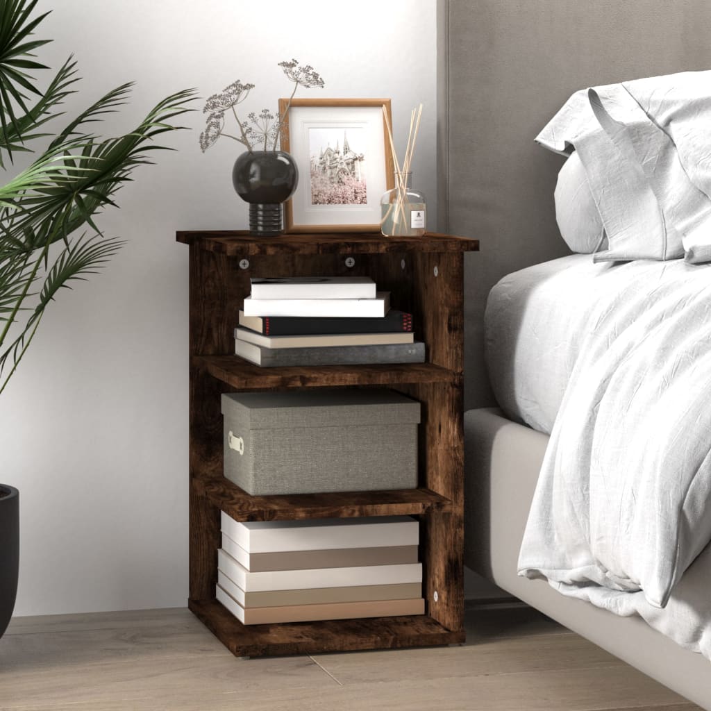 Armoire latérale Chêne fumé 35x35x55 cm Bois d'ingénierie - XIOS