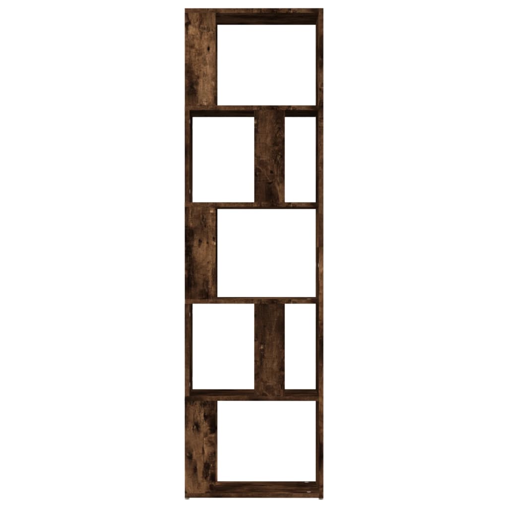 Bibliothèque Chêne fumé 45x24x160 cm Bois d'ingénierie - XIOS