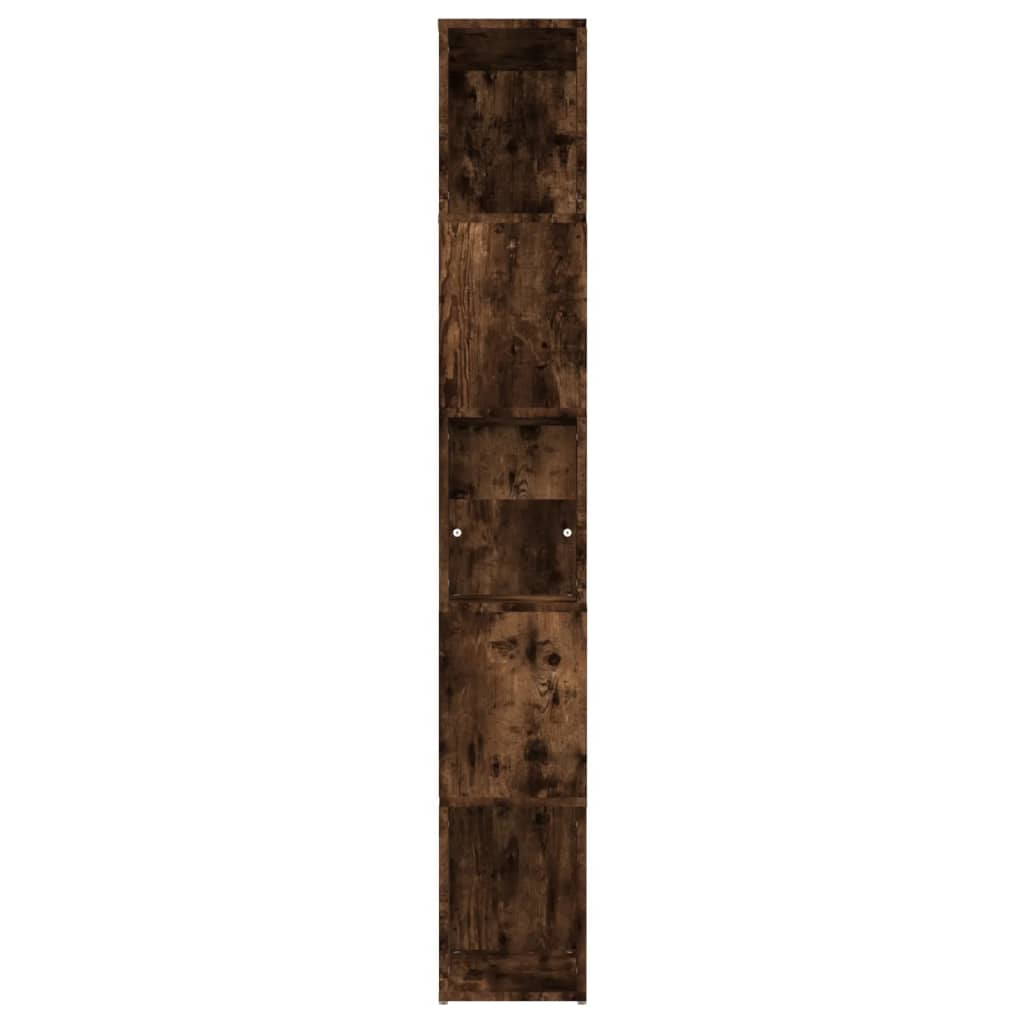 Bibliothèque Chêne fumé 45x24x160 cm Bois d'ingénierie - XIOS