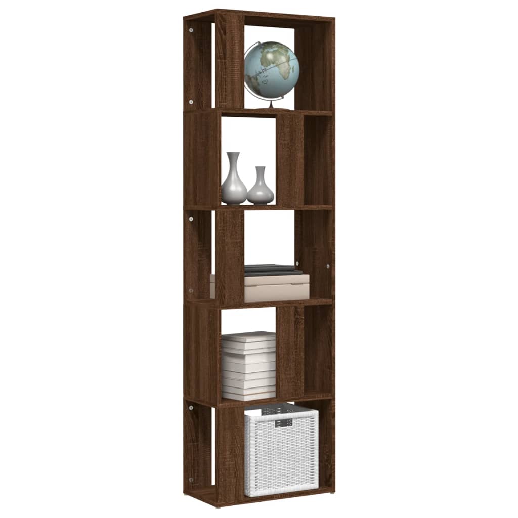 Bibliothèque Chêne marron 45x24x160 cm Bois d'ingénierie - XIOS
