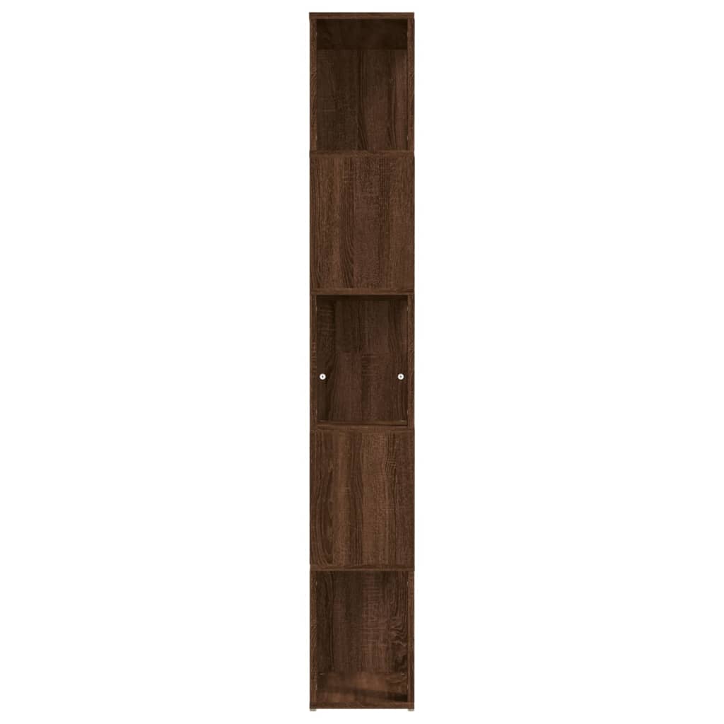 Bibliothèque Chêne marron 45x24x160 cm Bois d'ingénierie - XIOS