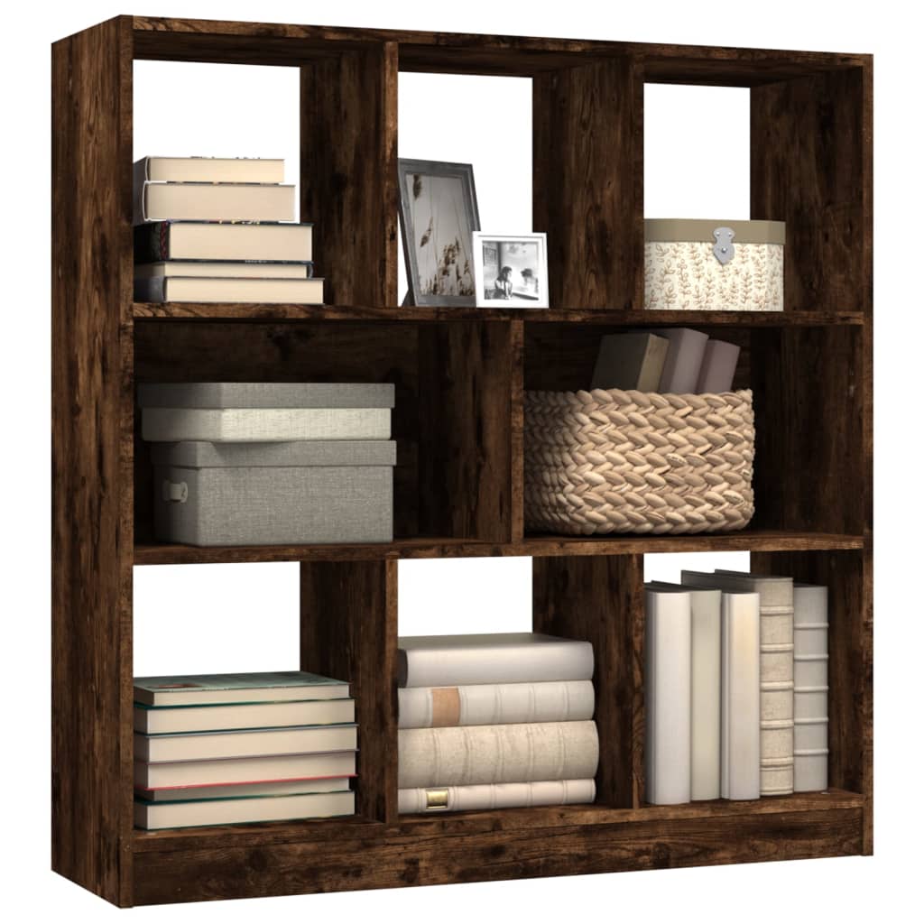 Bibliothèque Chêne fumé 97,5x29,5x100 cm Bois d'ingénierie - XIOS