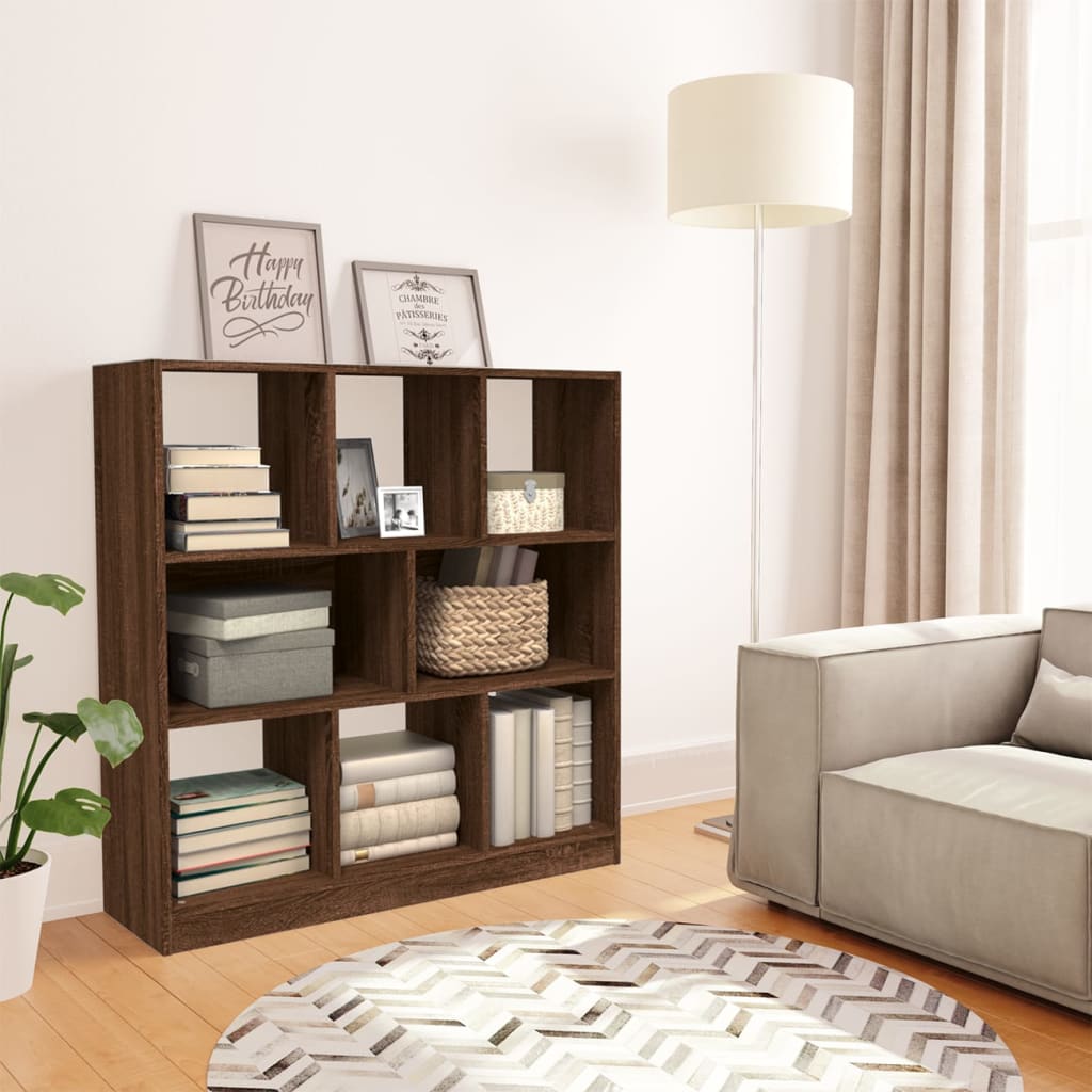 Bibliothèque Chêne marron 97,5x29,5x100 cm Bois d'ingénierie - XIOS