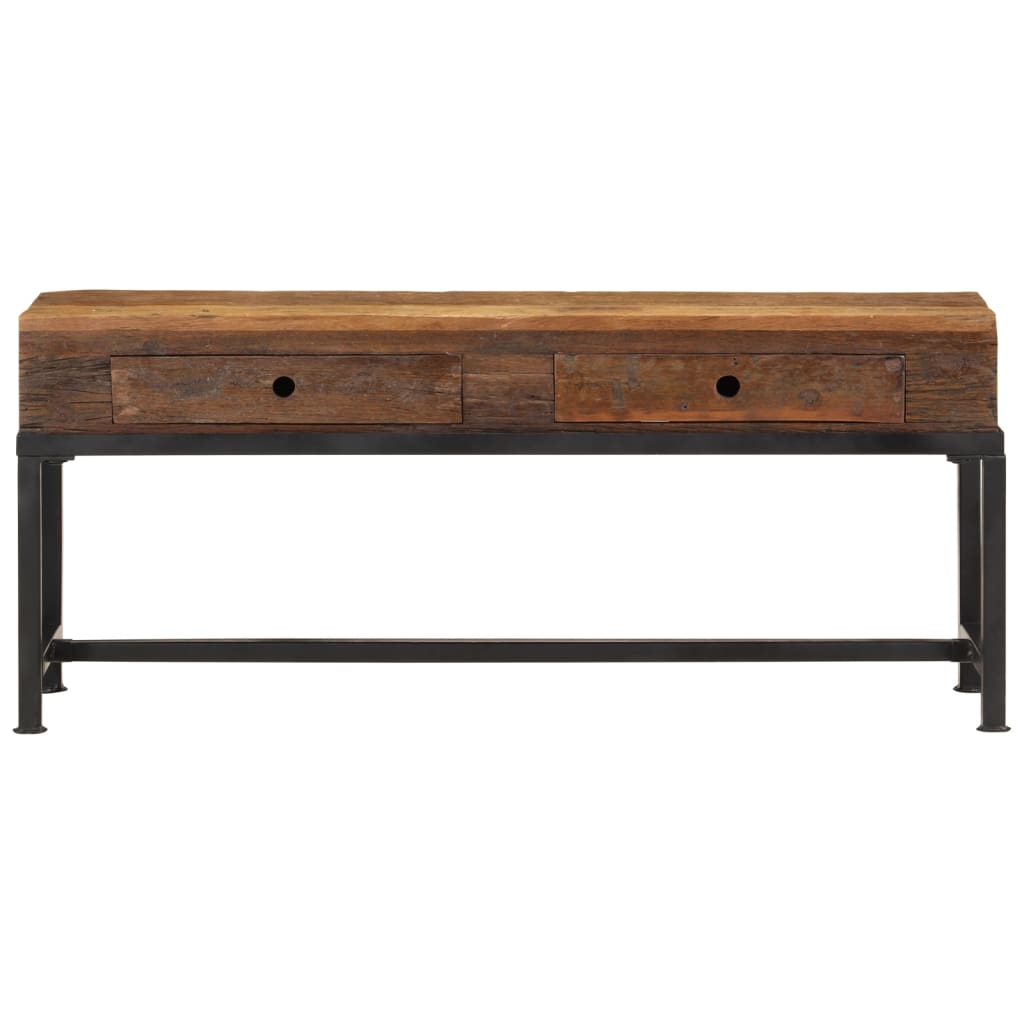 Meuble TV 110x30x46 cm bois massif de récupération - XIOS