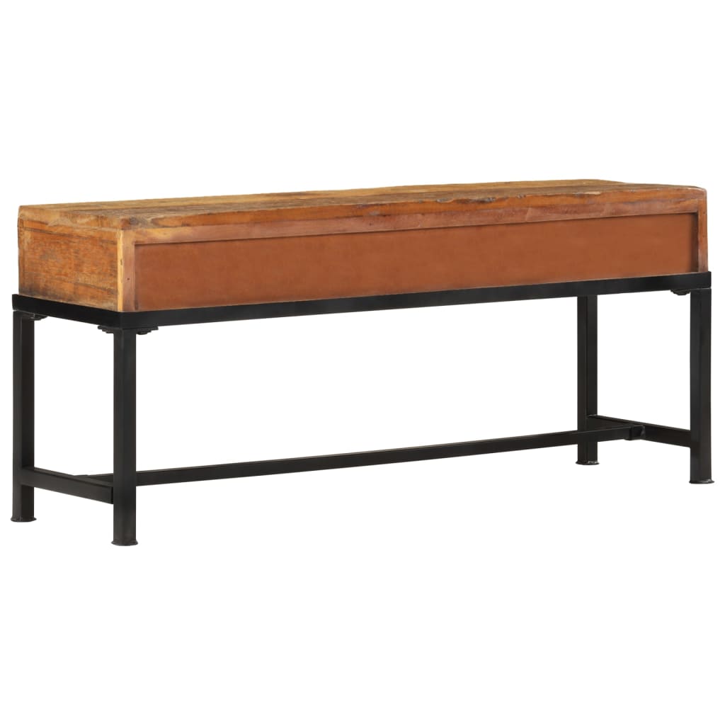 Meuble TV 110x30x46 cm bois massif de récupération - XIOS