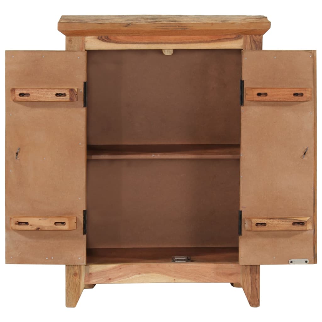Buffet 55x33x75 cm bois massif d'acacia et bois de récupération - XIOS