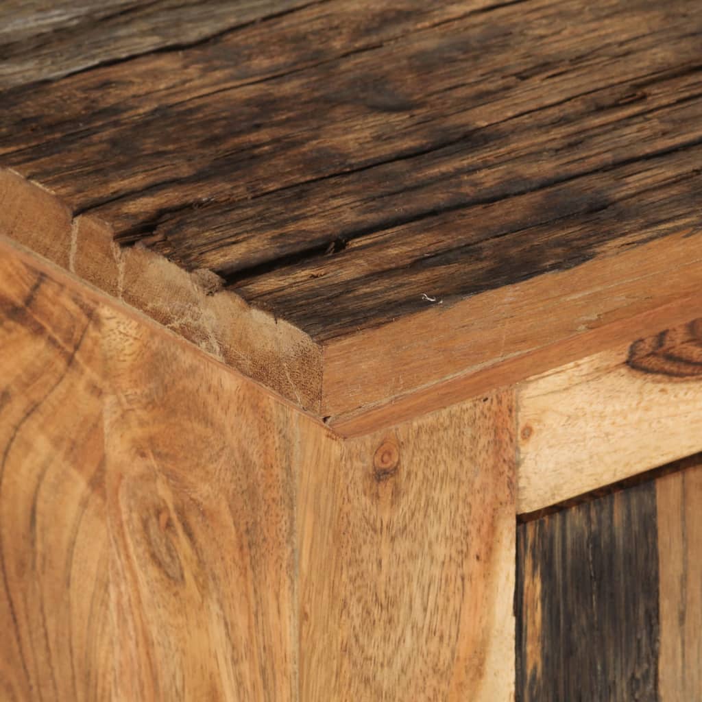 Buffet 55x33x75 cm bois massif d'acacia et bois de récupération - XIOS