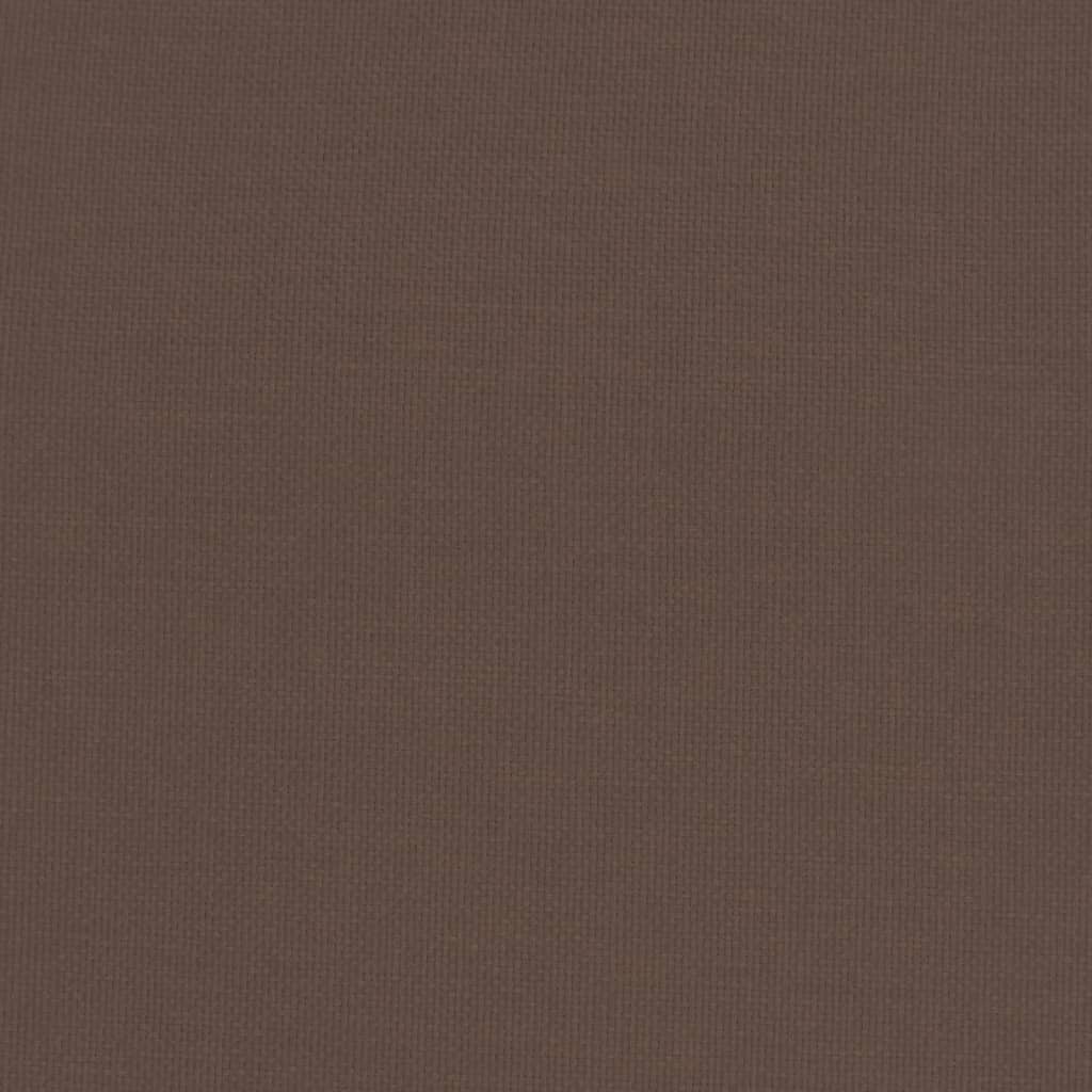 Chaise de relaxation avec repose-pied Marron foncé Tissu - XIOS