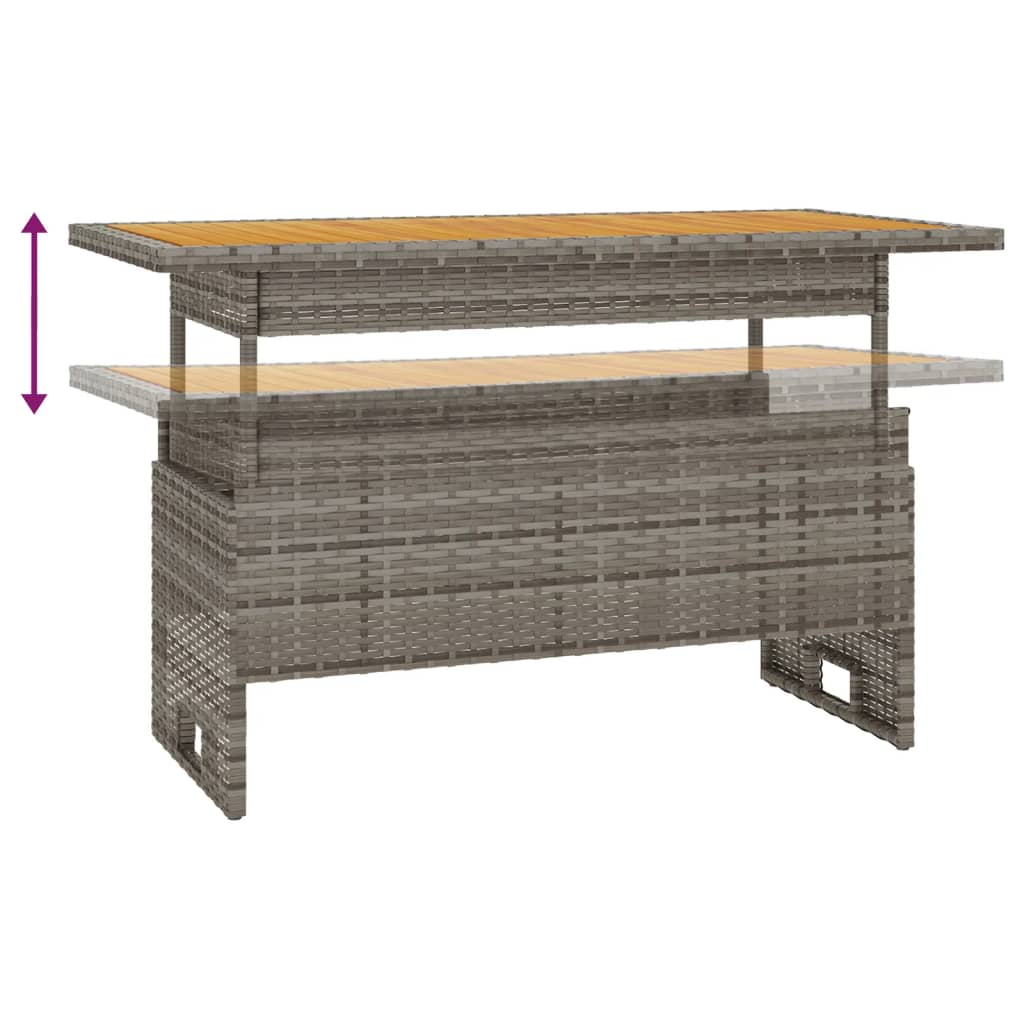 Salon de jardin 3 pcs avec coussins Gris Résine tressée Salons de jardin vidaXL