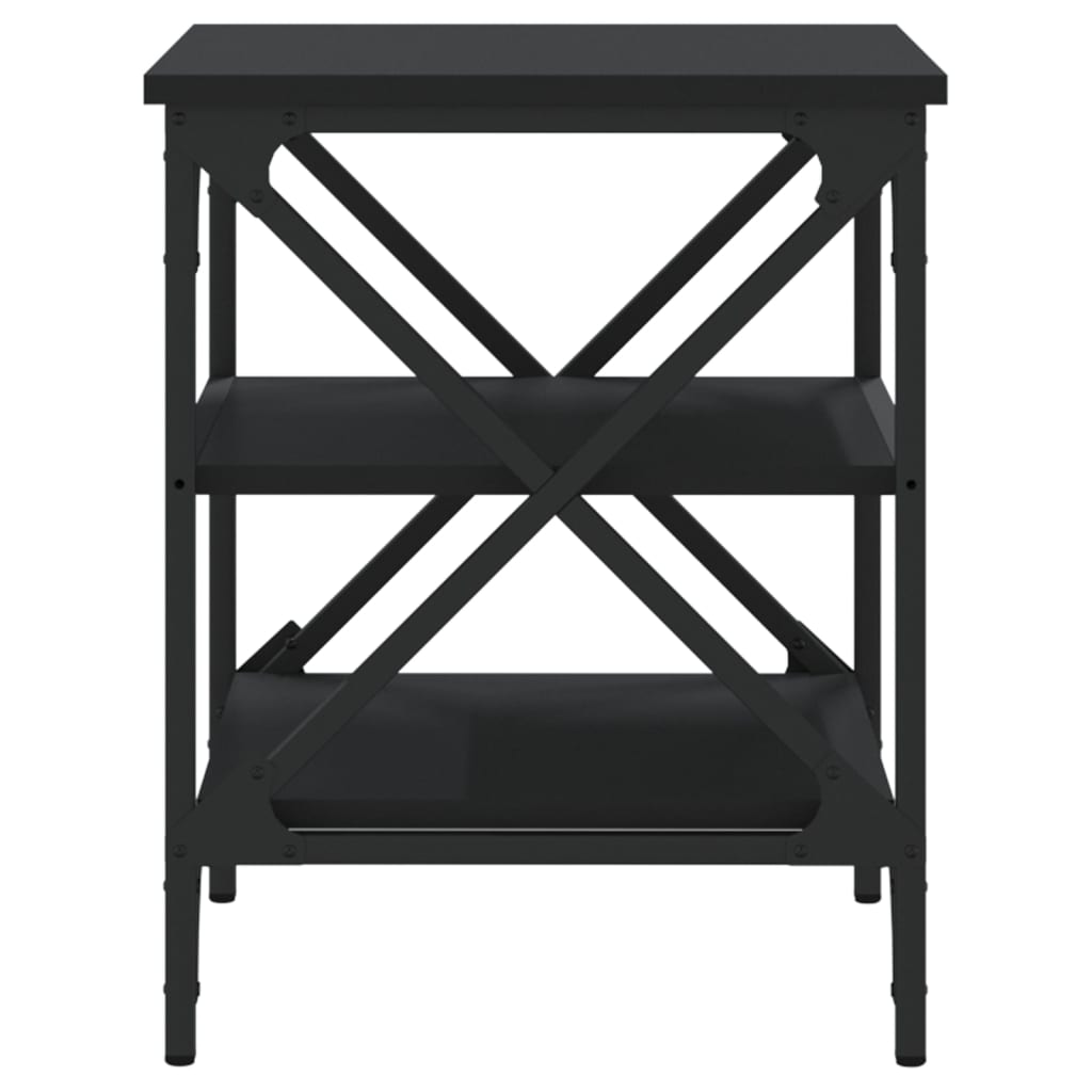 Table d'appoint Noir 40x42x50 cm Bois d’ingénierie - XIOS