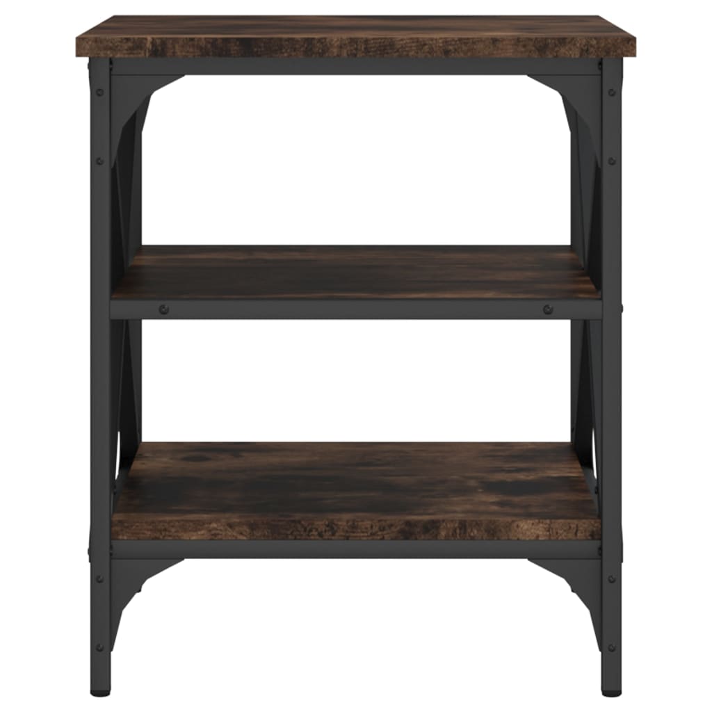 Table d'appoint Chêne fumé 40x42x50 cm Bois d'ingénierie - XIOS