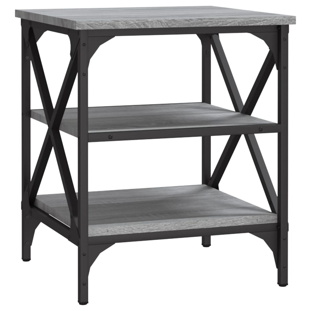Table d'appoint Sonoma gris 40x42x50 cm Bois d'ingénierie - XIOS