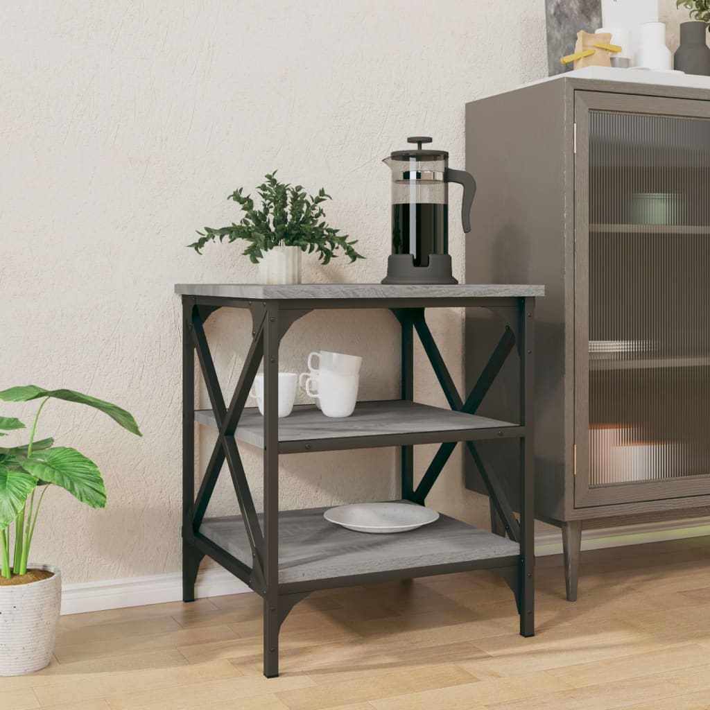 Table d'appoint Sonoma gris 40x42x50 cm Bois d'ingénierie - XIOS