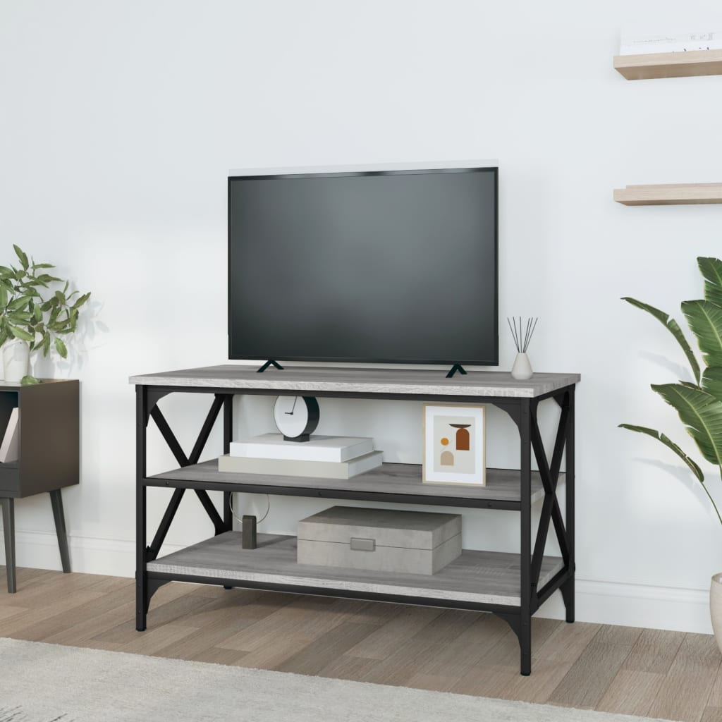 Meuble TV Sonoma gris 80x40x50 cm Bois d'ingénierie - XIOS