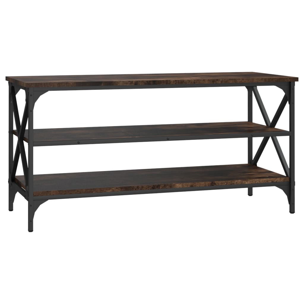 Meuble TV Chêne fumé 100x40x50 cm Bois d'ingénierie - XIOS