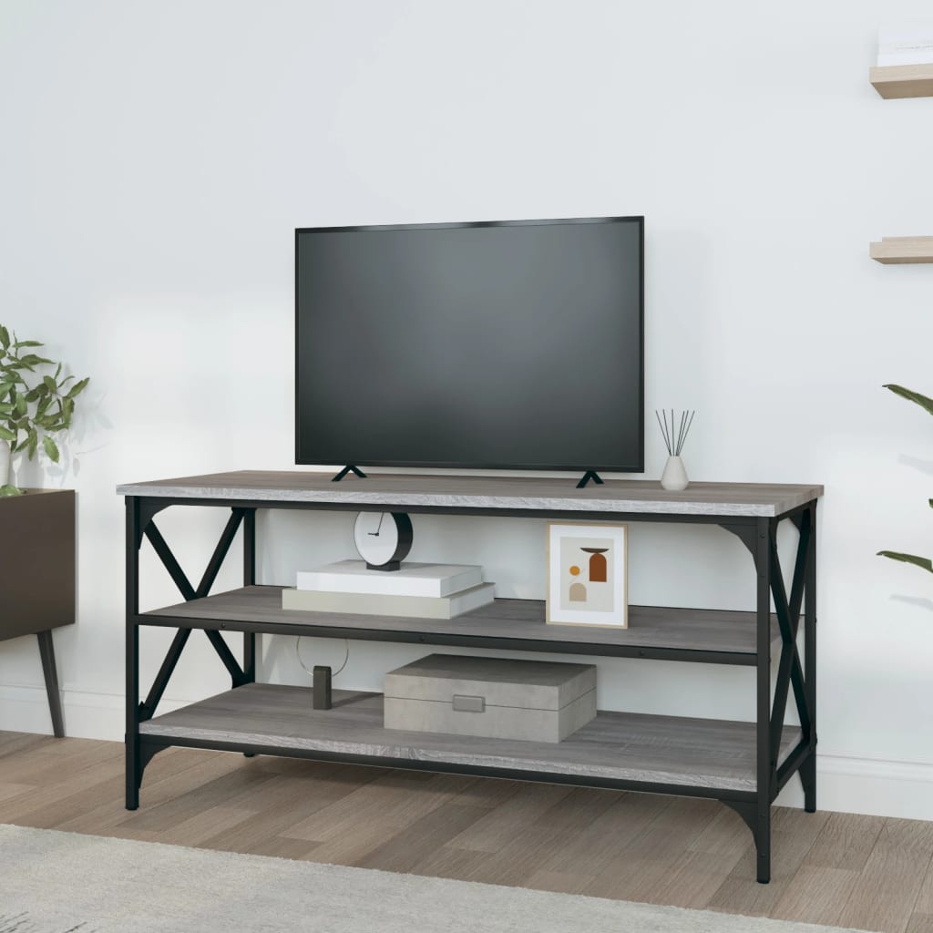 Meuble TV Sonoma gris 100x40x50 cm Bois d'ingénierie - XIOS