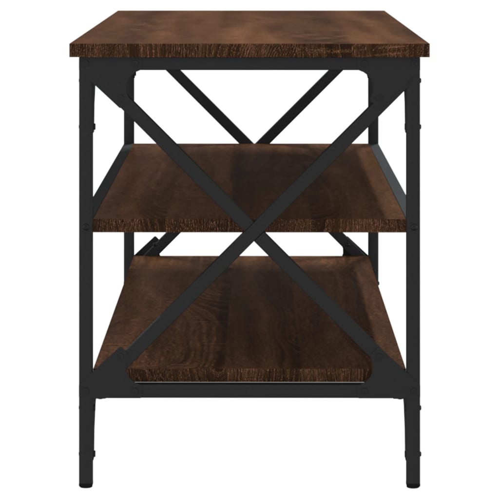 Meuble TV Chêne marron 100x40x50 cm Bois d'ingénierie - XIOS