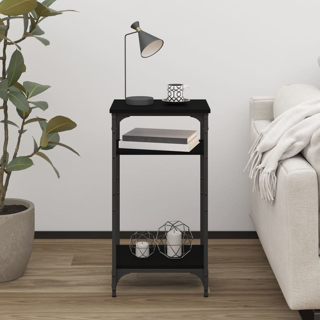 Table d'appoint Noir 40x30x75 cm Bois d'ingénierie - XIOS