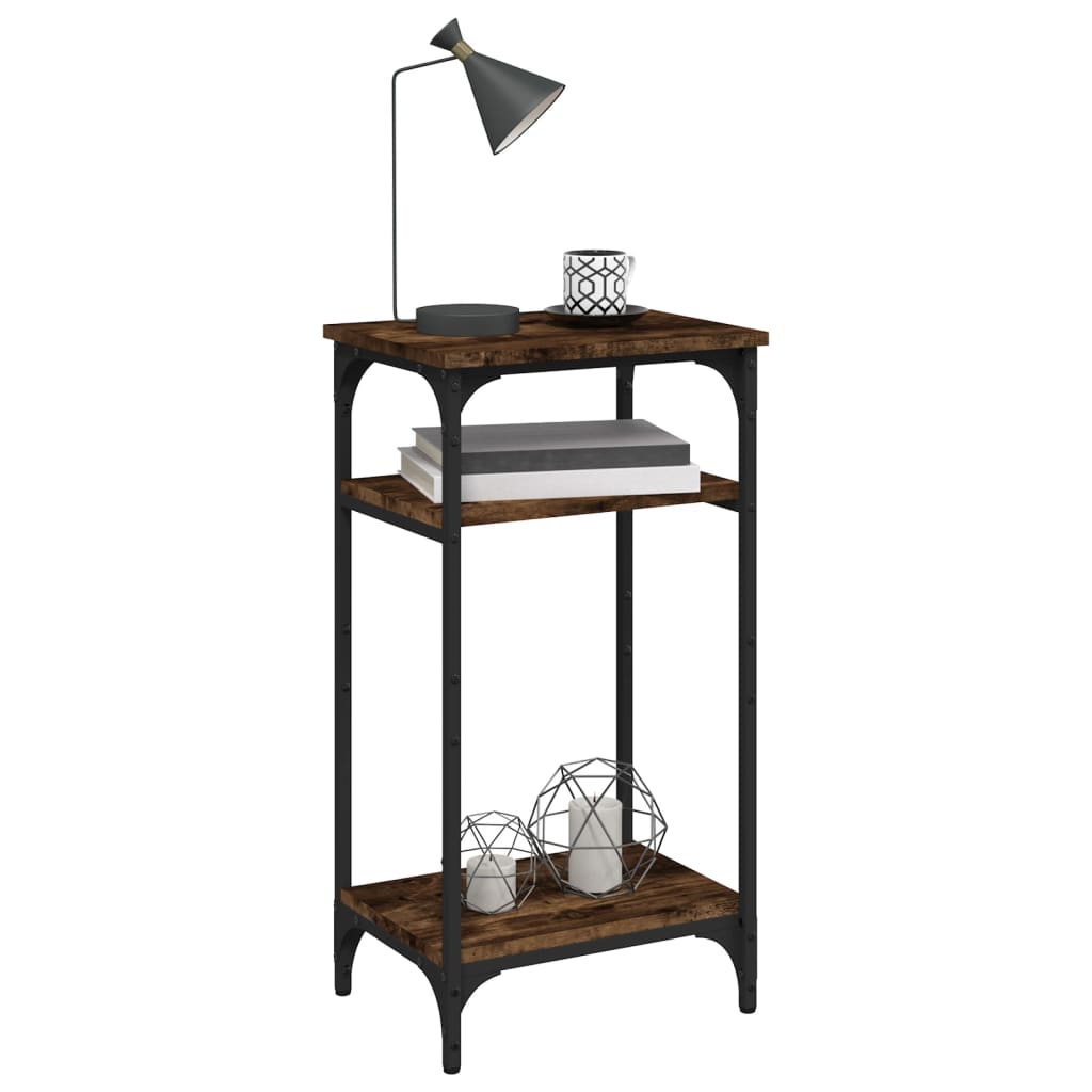 Table d'appoint Chêne fumé 40x30x75 cm Bois d'ingénierie - XIOS