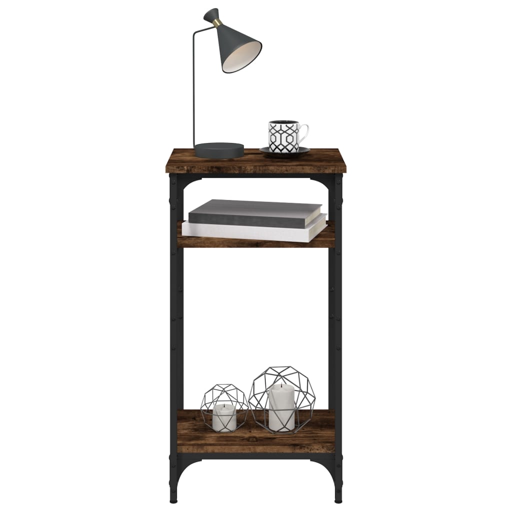 Table d'appoint Chêne fumé 40x30x75 cm Bois d'ingénierie - XIOS