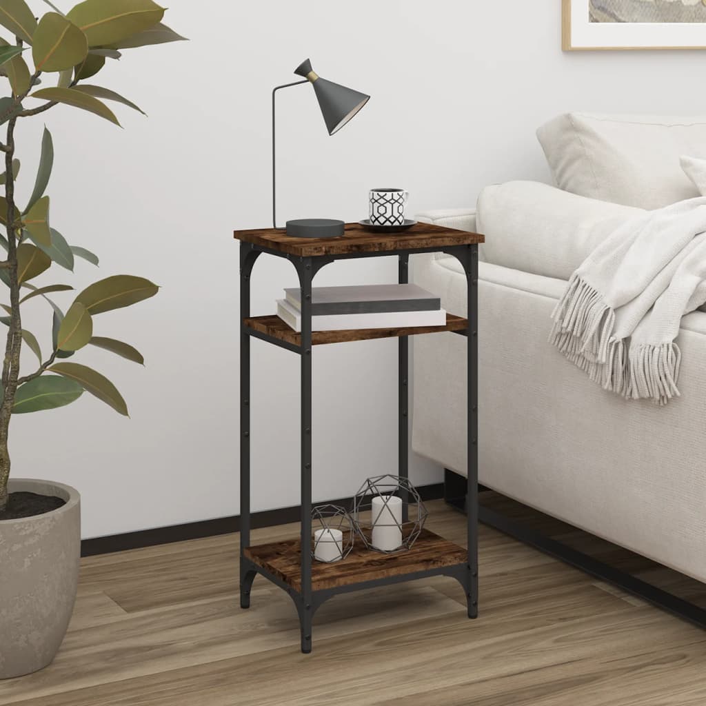 Table d'appoint Chêne fumé 40x30x75 cm Bois d'ingénierie - XIOS