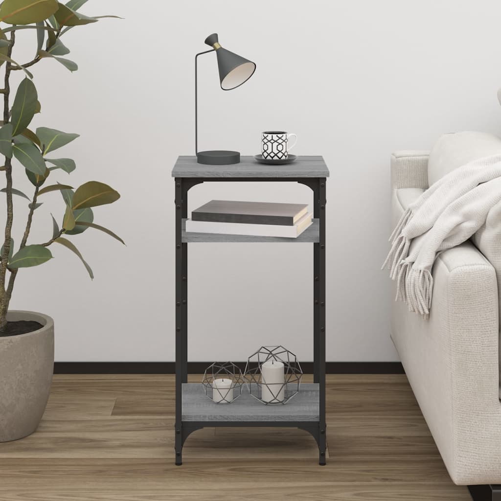 Table d'appoint Sonoma gris 40x30x75 cm Bois d'ingénierie - XIOS