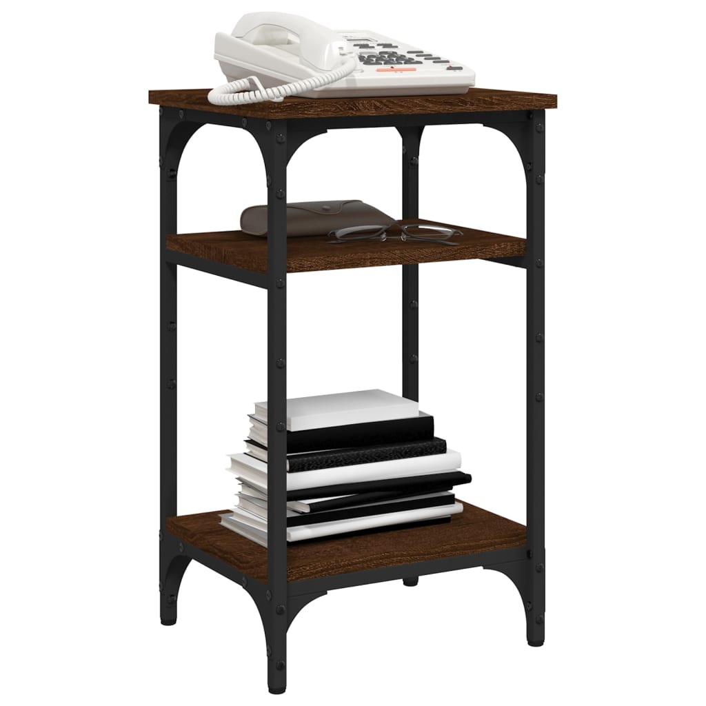 Table d'appoint Chêne marron 35x30x60 cm Bois d'ingénierie - XIOS