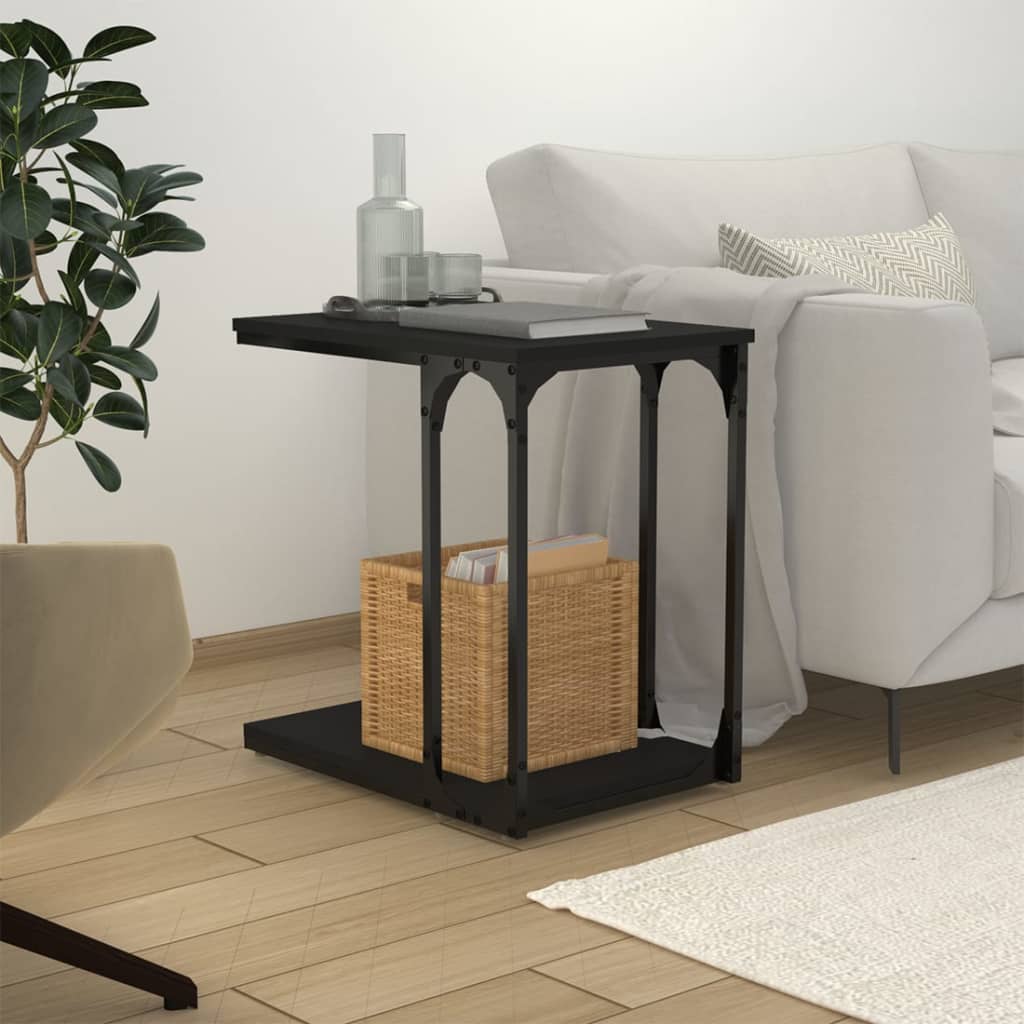 Table d'appoint Noir 50x35x52 cm Bois d’ingénierie - XIOS