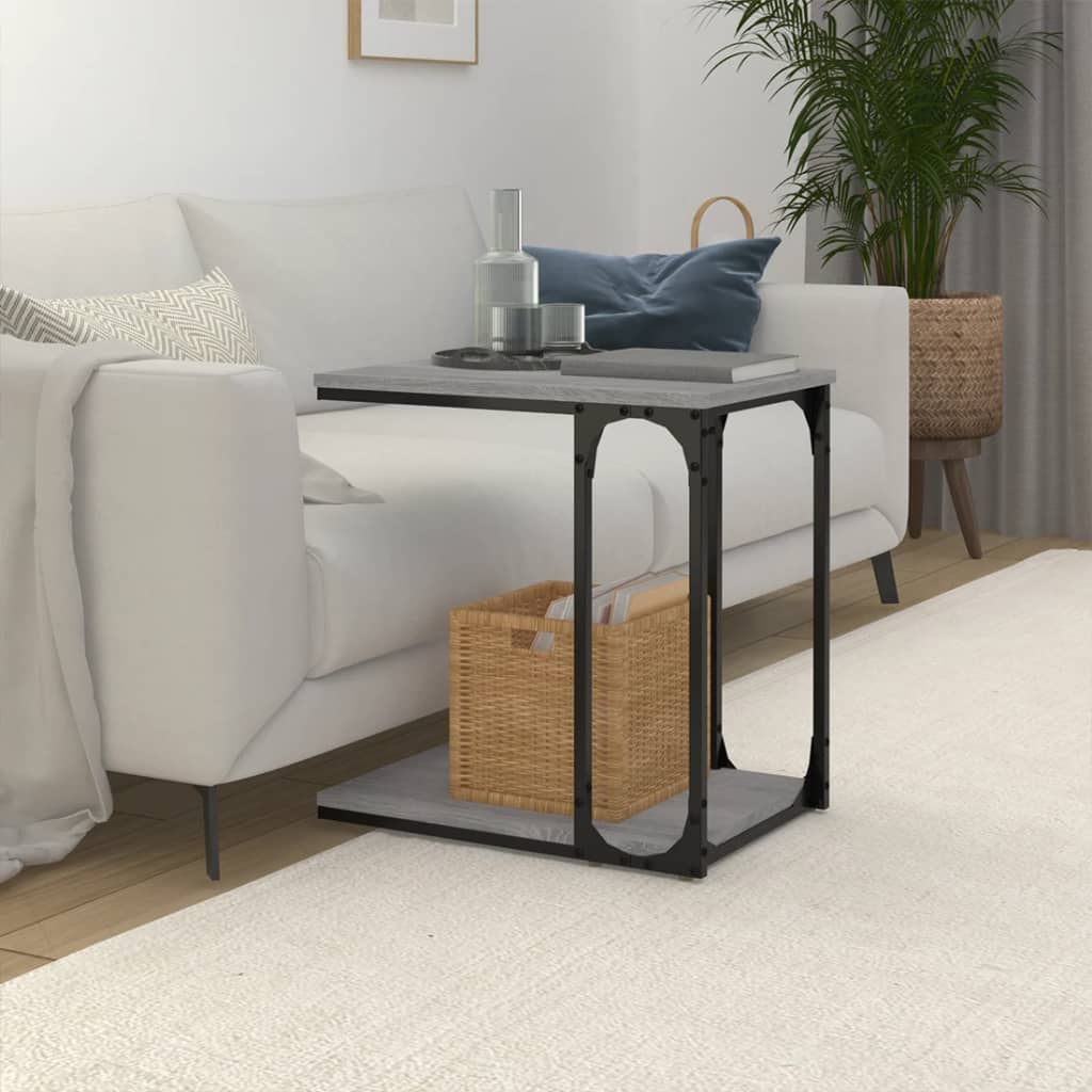 Table d'appoint Sonoma gris 50x35x52 cm Bois d'ingénierie - XIOS