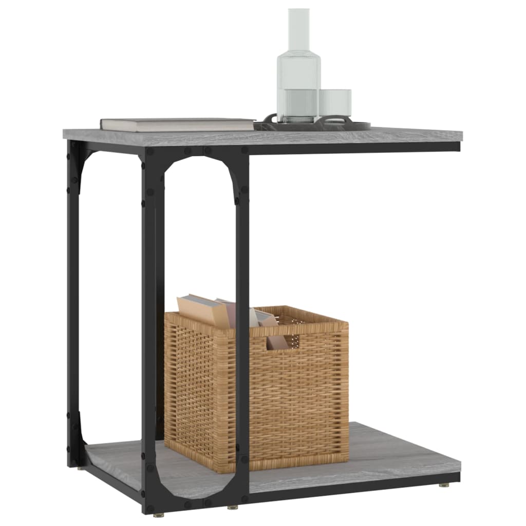 Table d'appoint Sonoma gris 50x35x52 cm Bois d'ingénierie - XIOS