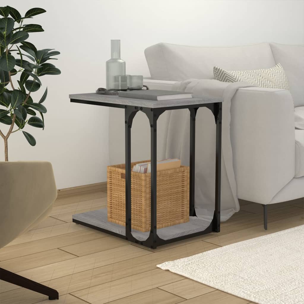 Table d'appoint Sonoma gris 50x35x52 cm Bois d'ingénierie - XIOS