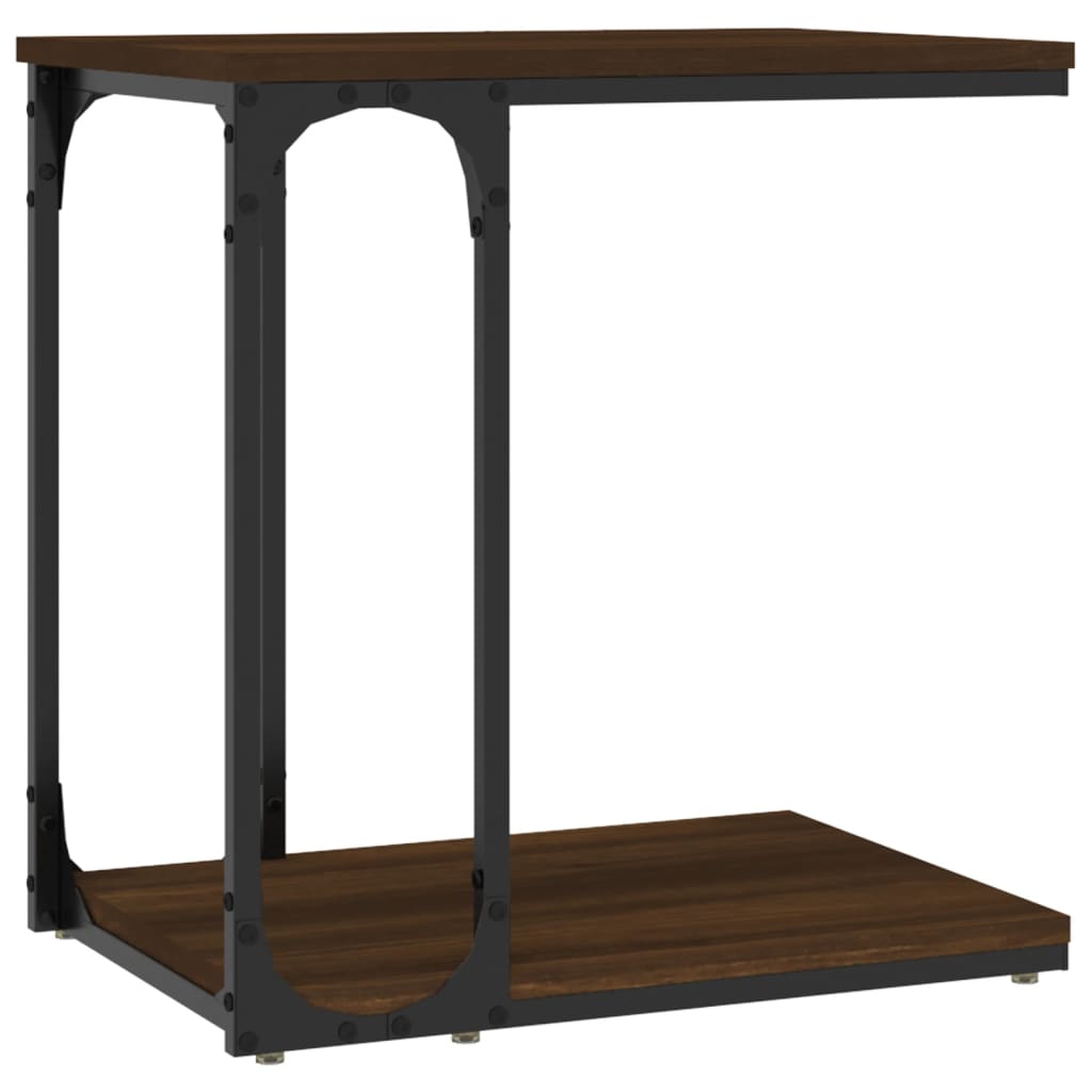 Table d'appoint Chêne marron 50x35x52 cm Bois d'ingénierie - XIOS