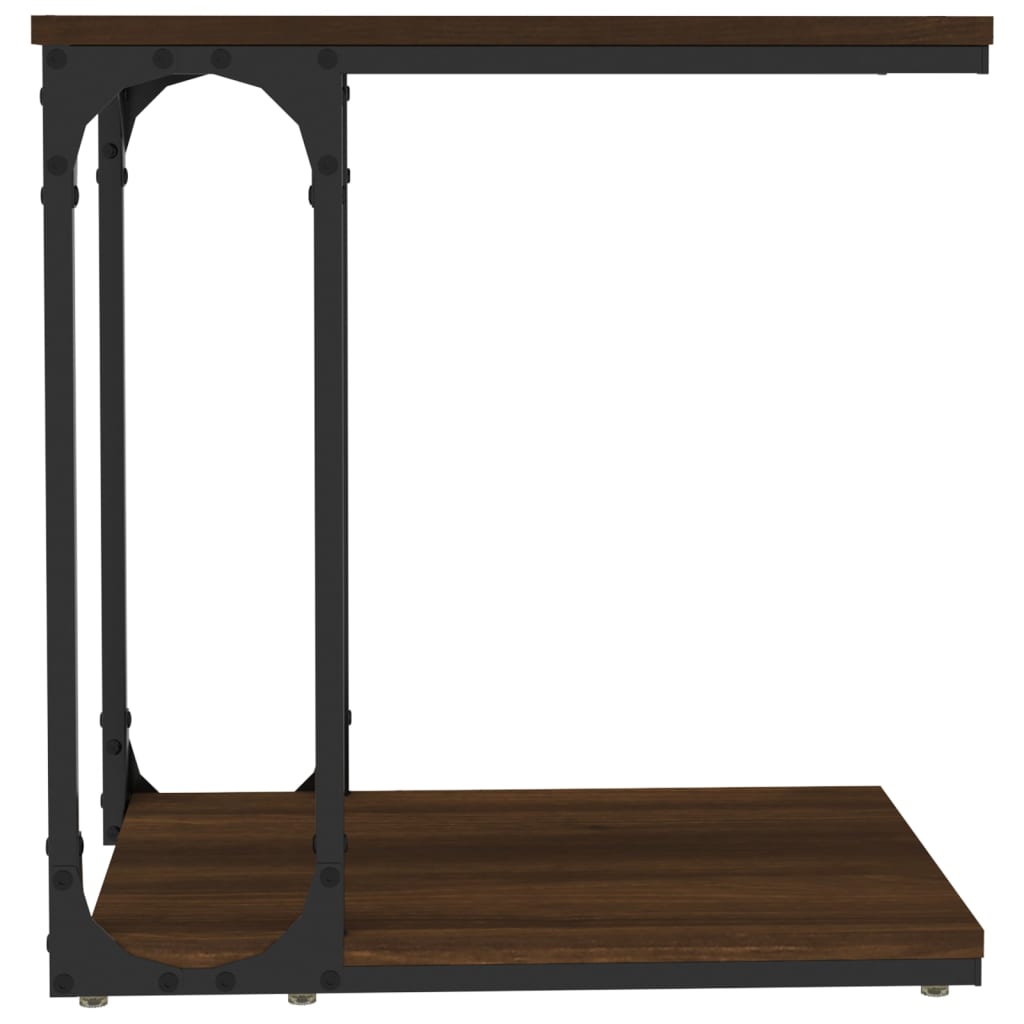 Table d'appoint Chêne marron 50x35x52 cm Bois d'ingénierie - XIOS